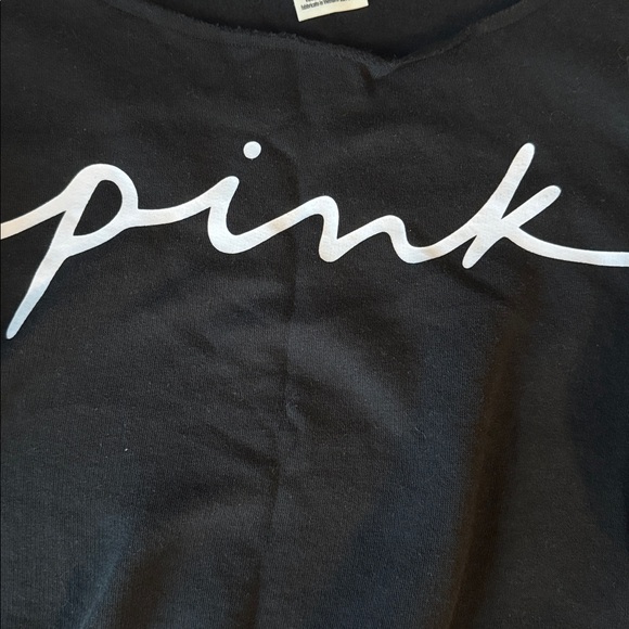 PINK Victoria's Secret Black Off Shoulder Sweater/Sweatshirt - Picture 3 of 3